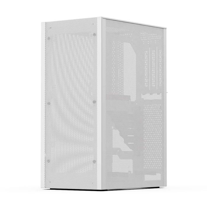 Boîtier Mini-ITX - ssupd - Meshlicious Full Mesh - Blanc - PCIE 4.0 - Excellente ventilation