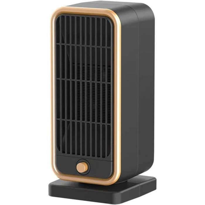 Chauffage Électrique 800W, Radiateur Soufflant Salle de Bain avec 2 modes, Portable PTC en Céramique 3S Chauffage Rapide Silencieux, Chauffage personnel pour