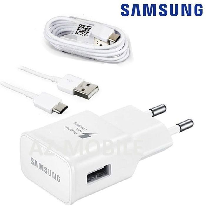 Chargeur USB Secteur Prise Adaptateur Rapide + Cable Cordon TYPE C Original Samsung Pour Galaxy A06 A07 A16 A17 - vue 2