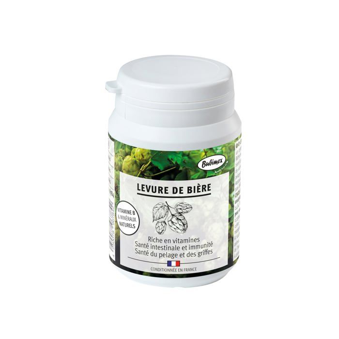 Complément alimentaire - BUBIMEX - 6784 - 100% levure de bière - Riche en vitamines B - Pour chiens et chats