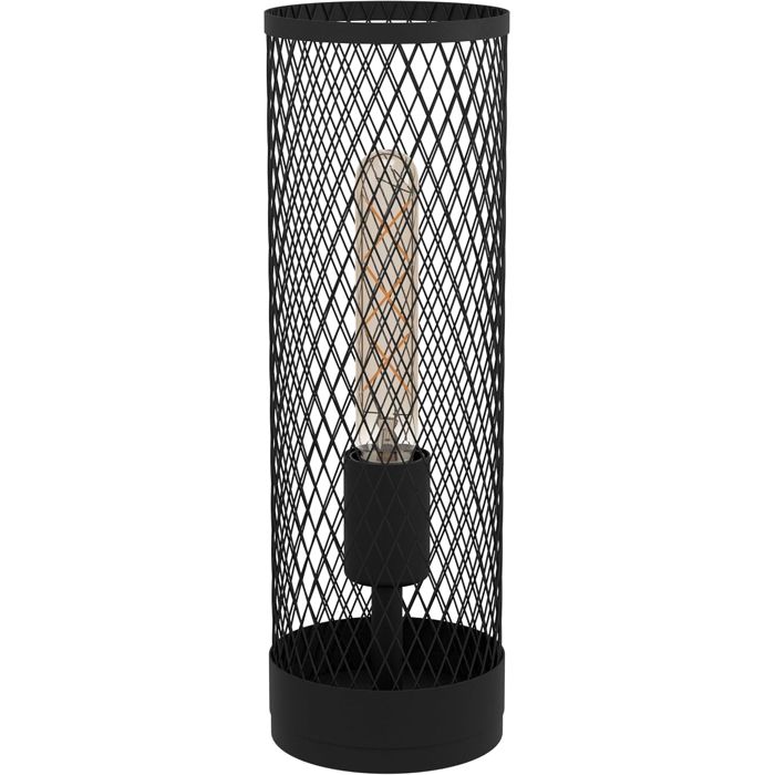 Lampe de chevet - EGLO - Redcliffe - Métal noir - Douille E27 - Style industriel