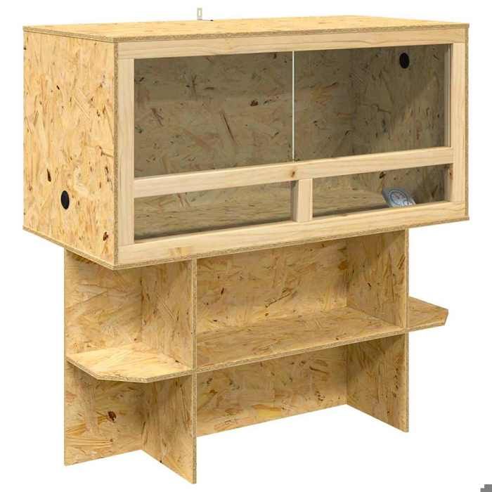 [4506581]boîte délevage Terrarium Marron 100x50x100 cm OSB Poids:29.6 Kg