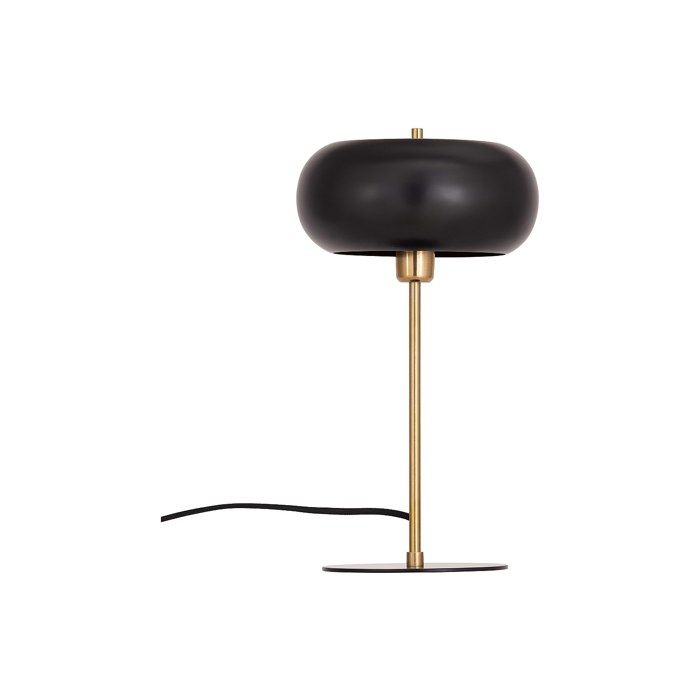 Lampe à poser en métal - D. 26 x H.50 cm - Doré et noir - KERRY