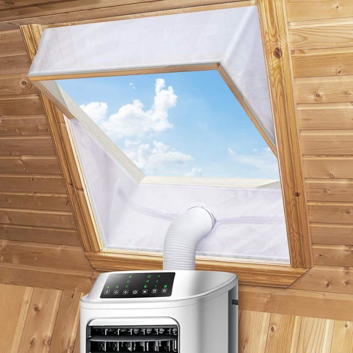 Kit Calfeutrage Climatiseur Joint de Fenêtre pour Climatiseur Mobile avec Nécessite Aucun Perçage 2 x 190 cm