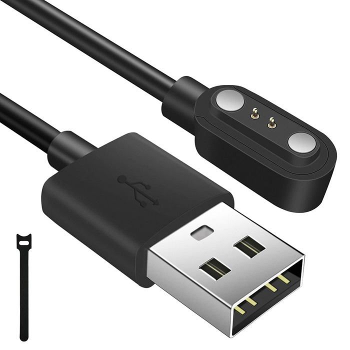 Chargeur Montre Connectée2 Pins 284mm USB Câble de Chargement MagnétiqueCâble Chargement Magnétiquepour Montres