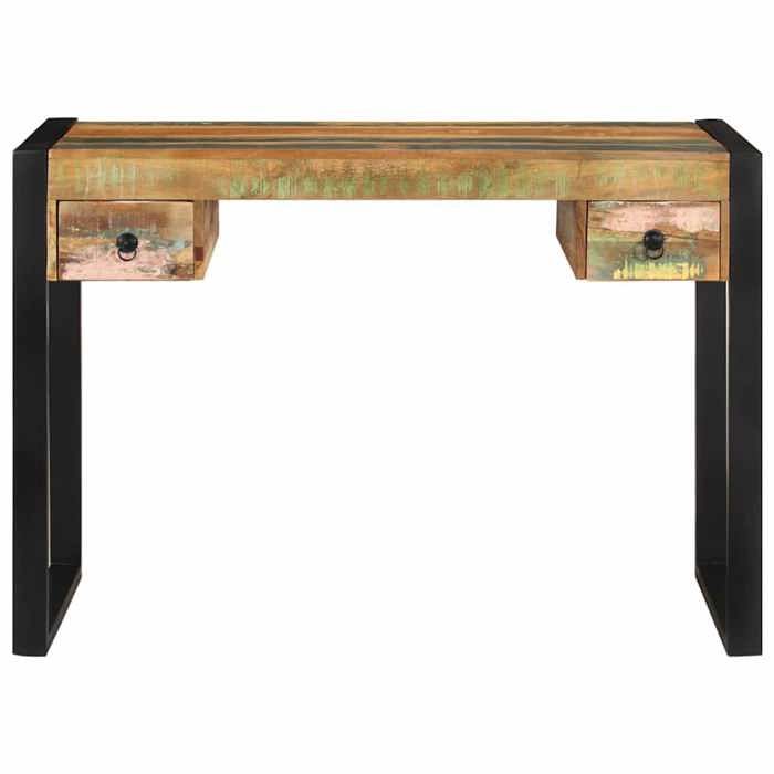 Moderne Bureau Bois de récupération massif Meuble de bureau Pour 1 personne &01_4160