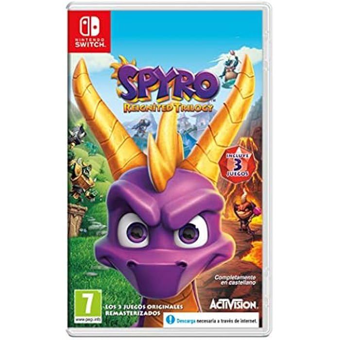 Jeu daventure - Activision - Spyro Reignited Trilogy - PS4 - Version boîte - PEGI 7+