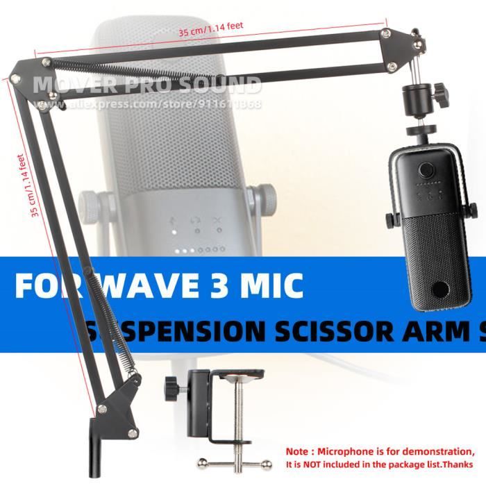 Type A-HONArm-Support de microphone à suspension de bureau, ciseaux, micro  T1, Elgato Wave 3, support de mont - Cdiscount TV Son Photo
