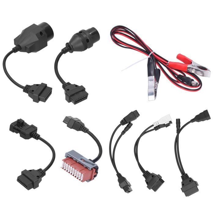 Akozon accessoire de voiture 8 pièces ensemble complet de câbles de voiture OBD Kit de cordon d'alimentation de ligne de