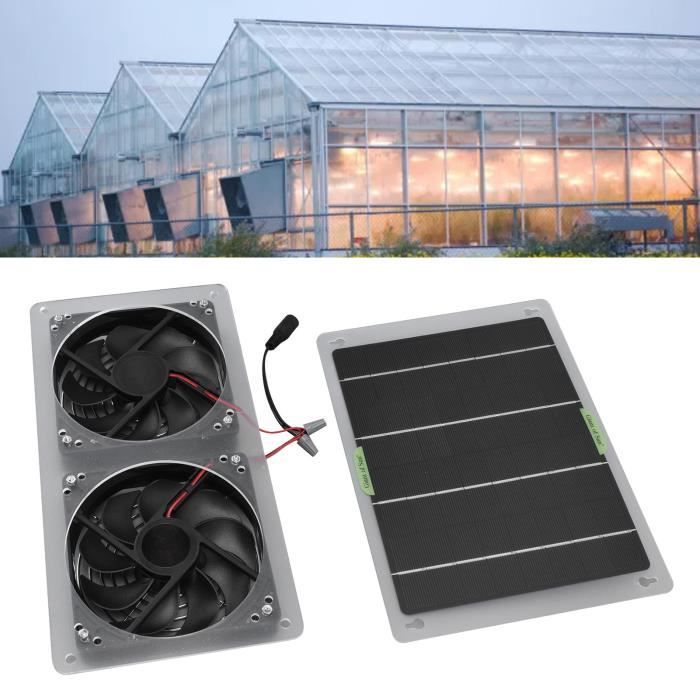 Kit de ventilateur solaire - DRFEIFY - 100W - 12V - Panneau solaire 25x19cm - Ventilateur 28x14 Kit de ventilateur solaire - DRFEIFY - 100W - 12V - Panneau solaire 25x19cm - Ventilateur 28x14