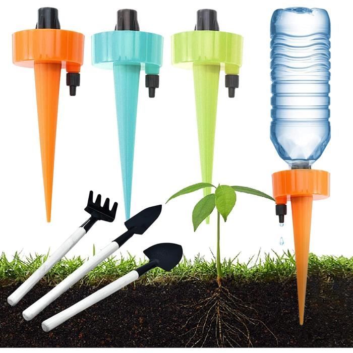 Kit D'irrigation Goutte à Goutte Automatique 6 Pièces - Pour Plantes, Débit Réglable, Compatible Bouteilles