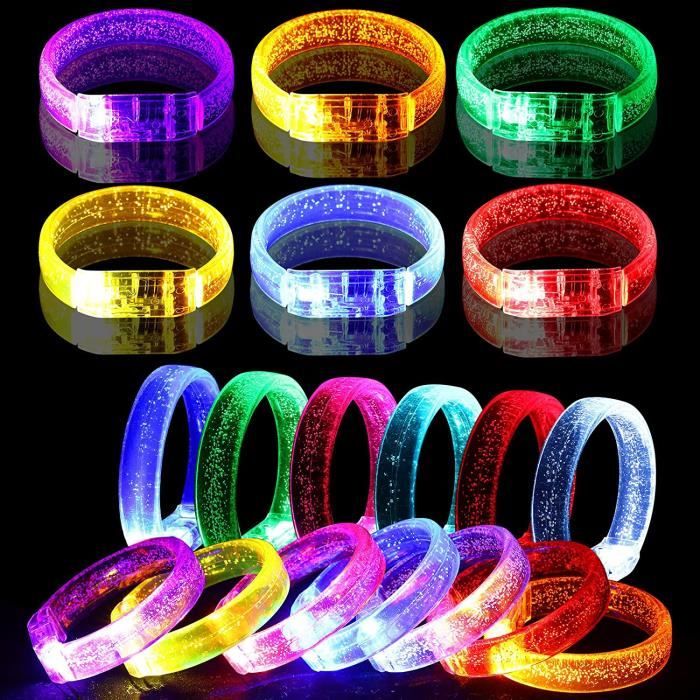 10pcs - Bracelets brillants - Bracelets lumineux à LED, accessoires  lumineux, joyeux, bâtons lumineux, Bracel