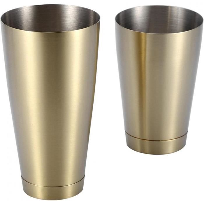 YARRAMATE Shakers à Cocktails 8 Pièces, 700 ML Shaker Cocktail INOX