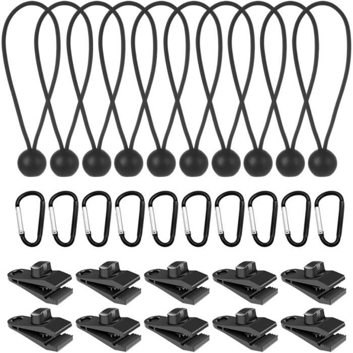 Clip De Bâche Clips De Tente Robustes Réutilisables avec Mousquetons