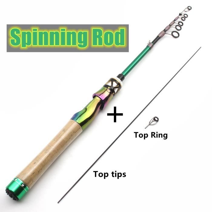 Canne à lancer - 180cm - MINI canne à pêche télescopique Spinning ou  Casting ultralégère accessoire de rivièr - Cdiscount Sport