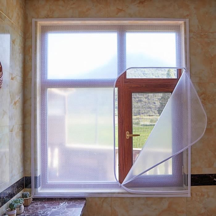 Film isolant thermique coupe-vent pour portes et fenêtres, bulle