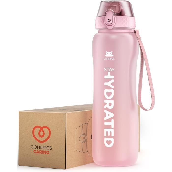Bouteille D'eau De 780Ml Avec Couvercle De Rebond, Anti-fuite, Sangle De Sport, Bouteille D'eau Portable Réutilisable Pour Enfants Et Femmes, Cadeau De Fitness Bouteille D'eau De 780Ml Avec Couvercle De Rebond, Anti-fuite, Sangle De Sport, Bouteille D'eau Portable Réutilisable Pour Enfants Et Femmes, Cadeau De Fitness