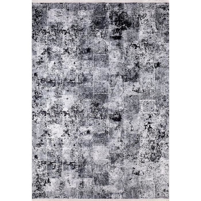 Tapis Poils Courts Déco Maison Tapis Vintage GENIMO 140x200cm - Lavable Machine, Antidérapant, Poils Courts Tapis Machine Lavable