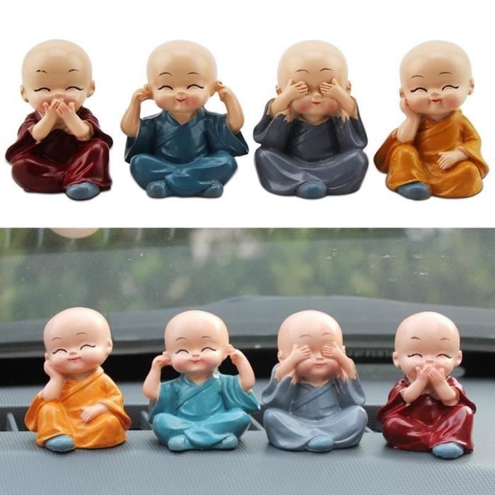 Statue 1 Pcs Bebe Bouddha Ornement Mignon Kungfu Moine Voiture Affichage Interieur Decoration Decoration Gif Cdiscount Maison