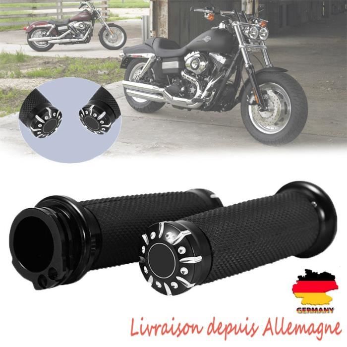 1 Paire de poignées de guidon 22mm(7/8") pour moto, chauffantes et