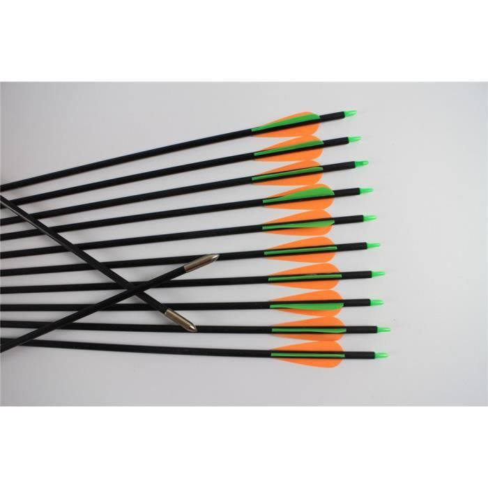 Flèches Enfant Tir à L'Arc - Lot De 5 Avec Ventouses - Fibre De Verre 28" - Sécurité Et Amusement