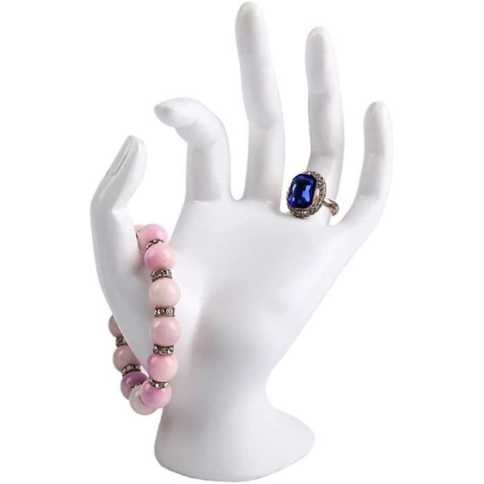 OLYCRAFT Présentoir Main En Résine Noir – Support Bijoux Bracelets, Colliers, Anneaux & Montres