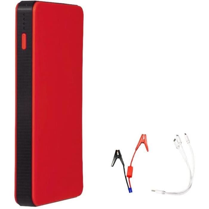 Démarreur De Voiture 20 000 MAh, Chargeur Portable 200 A, 600 A, 12 V Batterie De Secours Taille Ecran Led 88801778