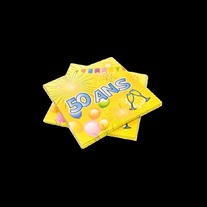 Serviette En Papier Anniversaire 18 Ans Cdiscount