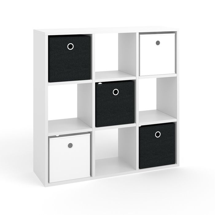 Meuble de rangement cube Hylda 82.8x82.8cm Blanc Vicco 29934