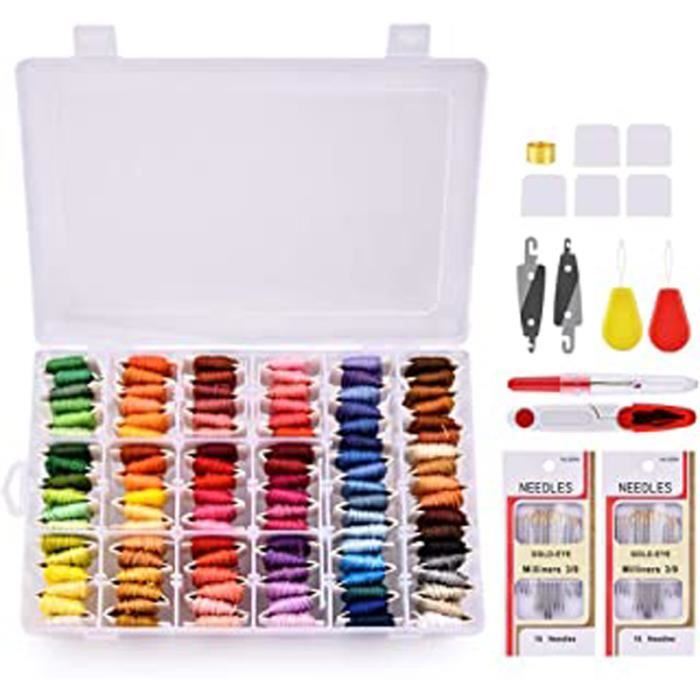 3 Pcs Kit Broderie Debutant, Kits Broderie Broderie Débutant Outil, Kit Broderie