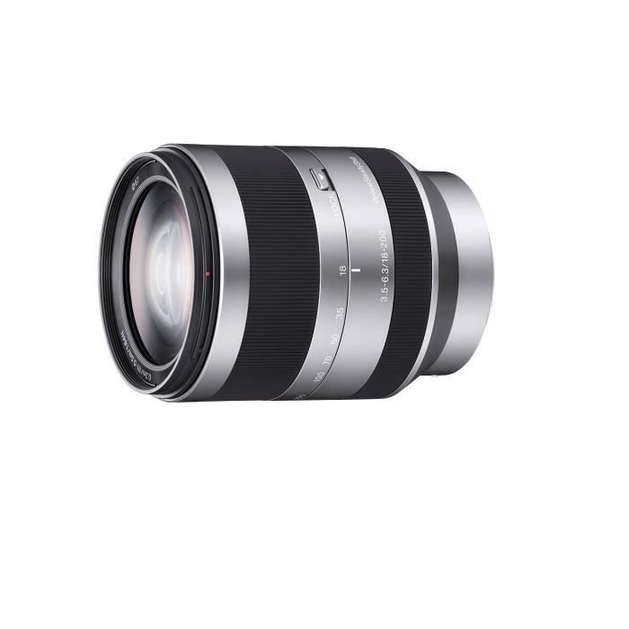Objectif Sony SEL-18200 Monture E APS-C 18-200 mm F3.5-6.3 - Zoom 11x -  Stabilisateur optique SteadyShot - Cdiscount Appareil Photo