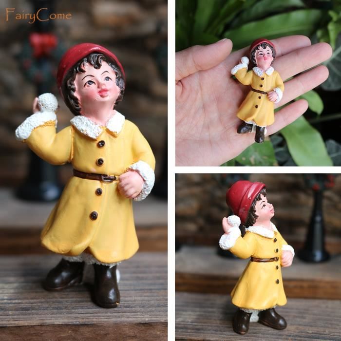Petite boule de neige Figurines de noël Miniatures, décoration en