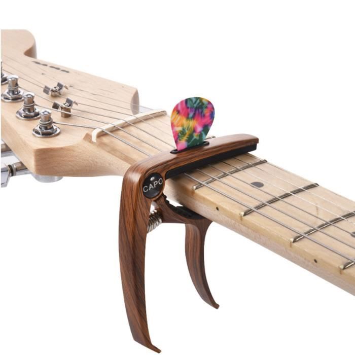 ZJCHAO Capodastre de Guitare Premium : Le Kit Ultime pour Guitaristes avec 5 Mediators et Porte-Picks – Polyvalent, Précis et Économique à 10,43 €