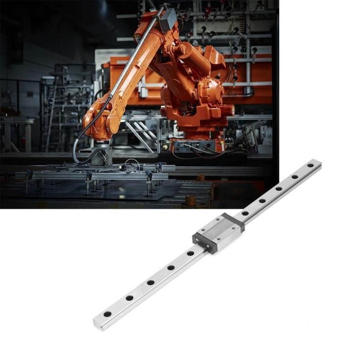 Rail De Guidage Linéaire MGN12H 600mm Avec Bloc Coulissant - Pour CNC, équipement Automatique Et Machines De Précision