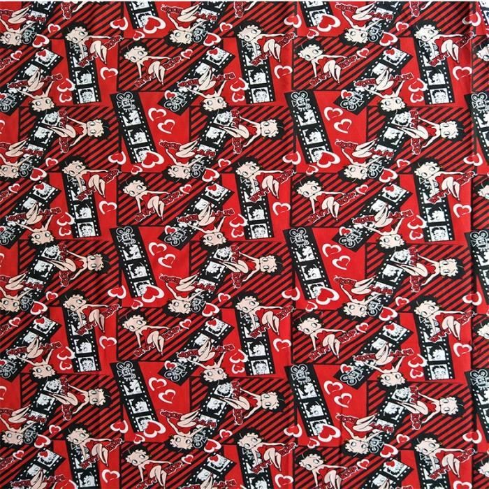 Tissus Sexy Betty Rouge Coton Tissu Pour Bebe Fille Vetements Rideau Housse De Coussin Sacs A Dos Type 1 1 5meter 150x105cm Cdiscount Beaux Arts Et Loisirs Creatifs