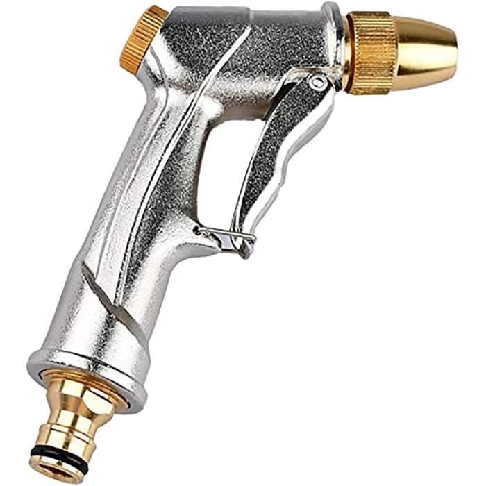 Pistolet Pulvérisateur Jardin Haute Pression Métal - 4 Modes De Jet, Raccord 3/4"