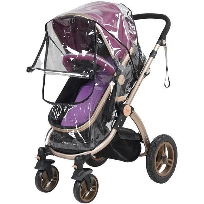 Housse Pluie Universelle Chicco Pour Poussette - Protection Pluie/Vent Avec Aération | Poche De Rangement