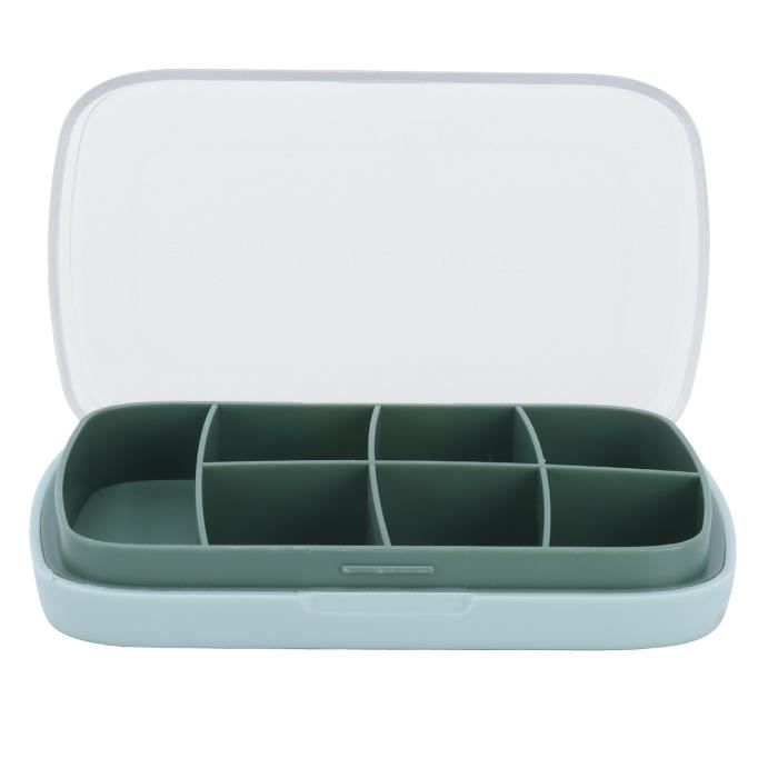 Pilulier,Boîte à Médicaments 7 Jours, Mini Boîte à Pilules 7 Cellules