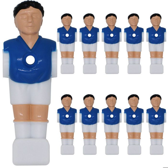 11 Figurines De Baby-foot – France Bleu Blanc – 13 Mm, Kickertisch, Eyepower 17076