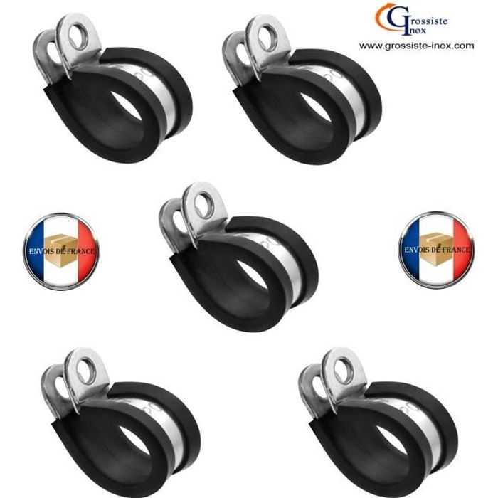 Lot De 5 Colliers De Serrage Vis Inox A2 - 60x80mm - Bande 12mm - FP INOX - Neuf