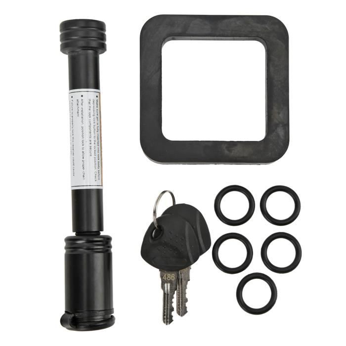 Serrure D’attelage Pour Remorque 2 Pouces - En Acier Carbone Galvanisé - Avec 2 Clés - Protection Anti-vol Et Anti-intempéries - 2