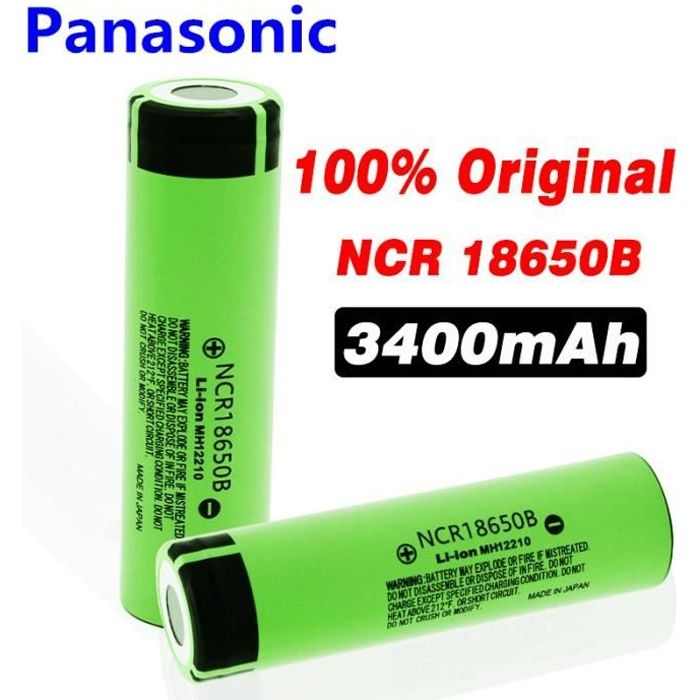 Pile Rechargeable 18650 NCR18650B Panasonic Li-ion 3,7V 3400mAh