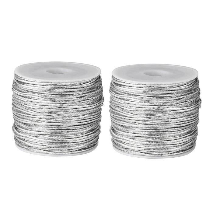 Knorr Prandell Knorr Prandell Cordon Déco Métallique, 20 M Argent Noir