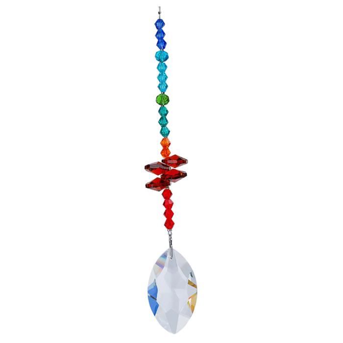 Pendentif Décoration en Cristal Rideaux Décoratifs de Bureau à Domicile pour Voiture de Jardin Clear Attrape Soleil Cristal Attrape Soleil en Cristal 4 Pièces Cristal a Suspendre Prisme Pendentif