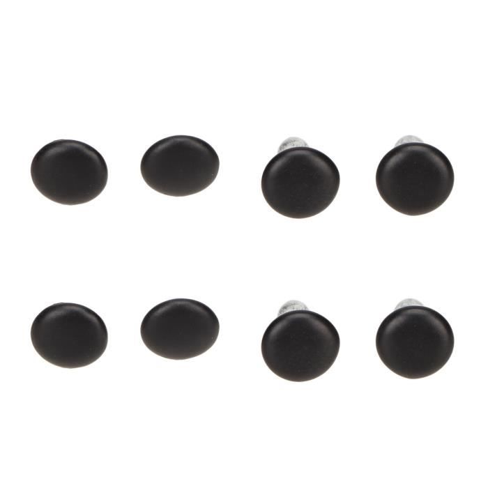 Respicefinem 500 Sets Iron Double-Sided Leather Rivets – 6x8mm With Plated Finish, Matte Black, For Bags, Belts, Hats, And DIY Leather Crafts