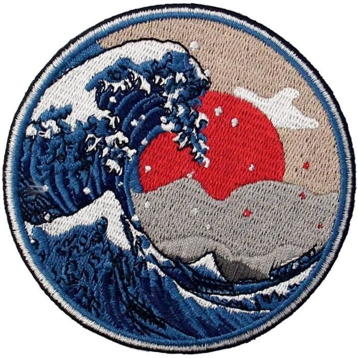 Patch badge écusson patche drapeau OCCITANIE 70 x 45 mm brodé à coudre 