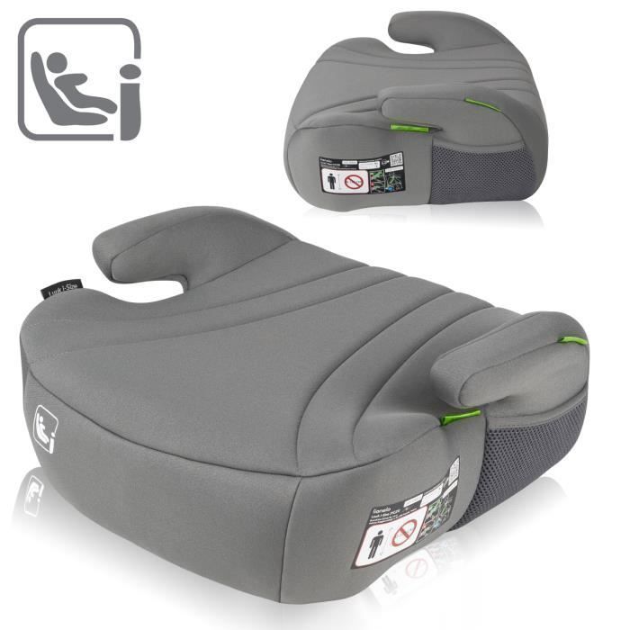 Siège auto rehausseur ceinturé LIONELO Luuk i-Size - 125-150cm - Groupe 3 - Gris