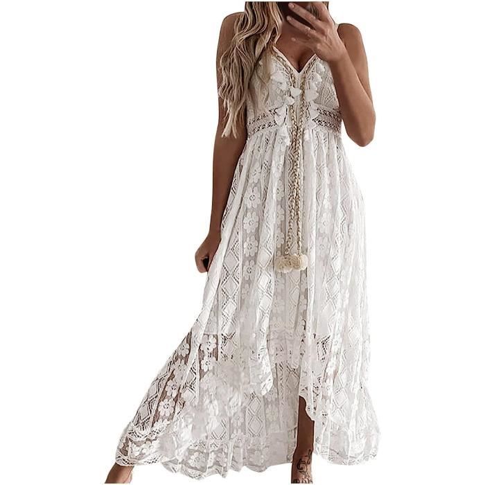 2023 Robe Longue Femme Ete Boheme Robe Femme Chic Et l gant