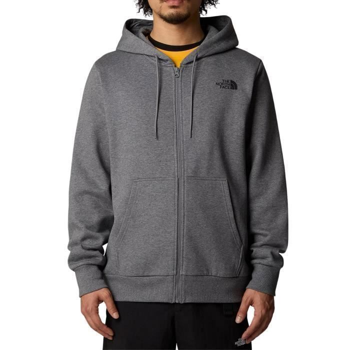 Sweat Capuche Et Zip Homme THE NORTH FACE Simple Dome Gris Sweat Capuche Et Zip Homme THE NORTH FACE Simple Dome Gris