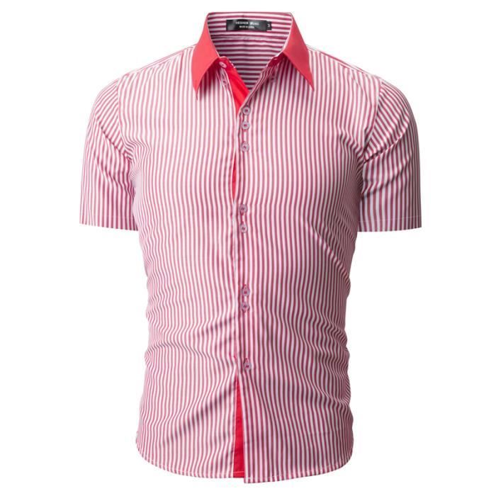 Chemise en coton homme avec manches courtes (BRANDY
